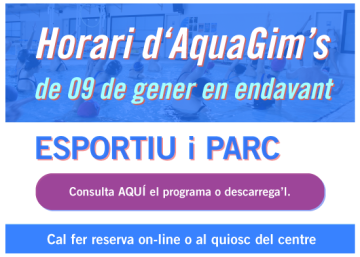 PROGRAMA D'ACTIVITATS DIRIGIDES AQUAGIM